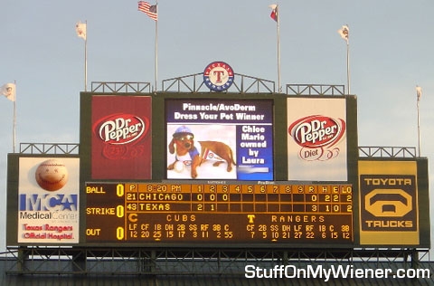Chloe Marie on Ranger scoreboard.