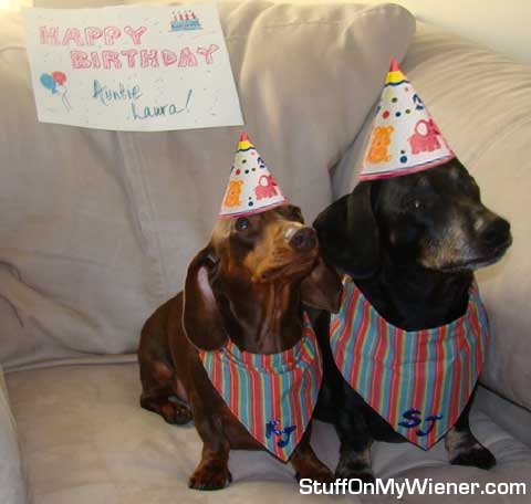Kirby and Sol, happy B-Day Auntie Laura.
