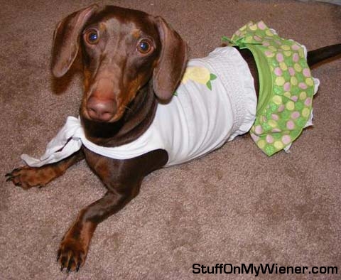 Anya in her lemonade outfit.