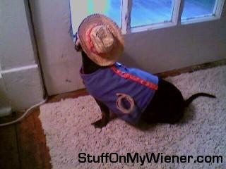 Charlie in a cowboy outfit.