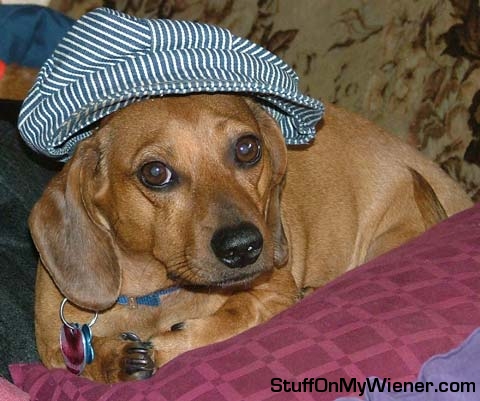 Rusty as the train conductor.