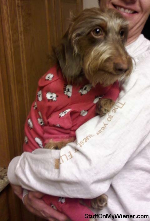 Marvin in his PJ’s.