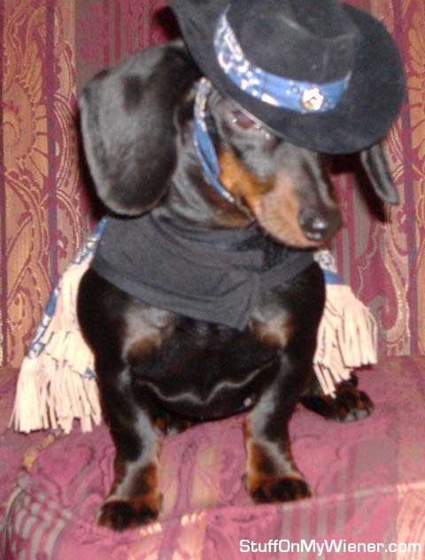 Scarlet as a cowgirl.